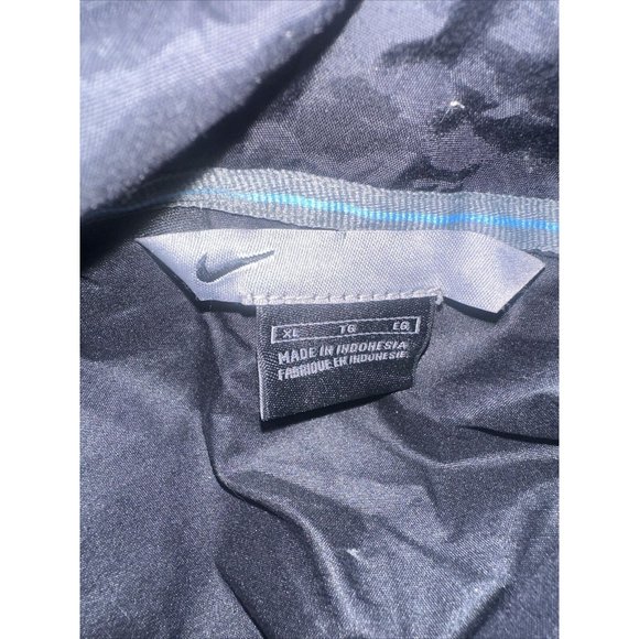 VINTAGE Nike Track Windbreaker Jacket Men XL Blue Y2K Gray Tag Full Zip Logo - Picture 10 of 10